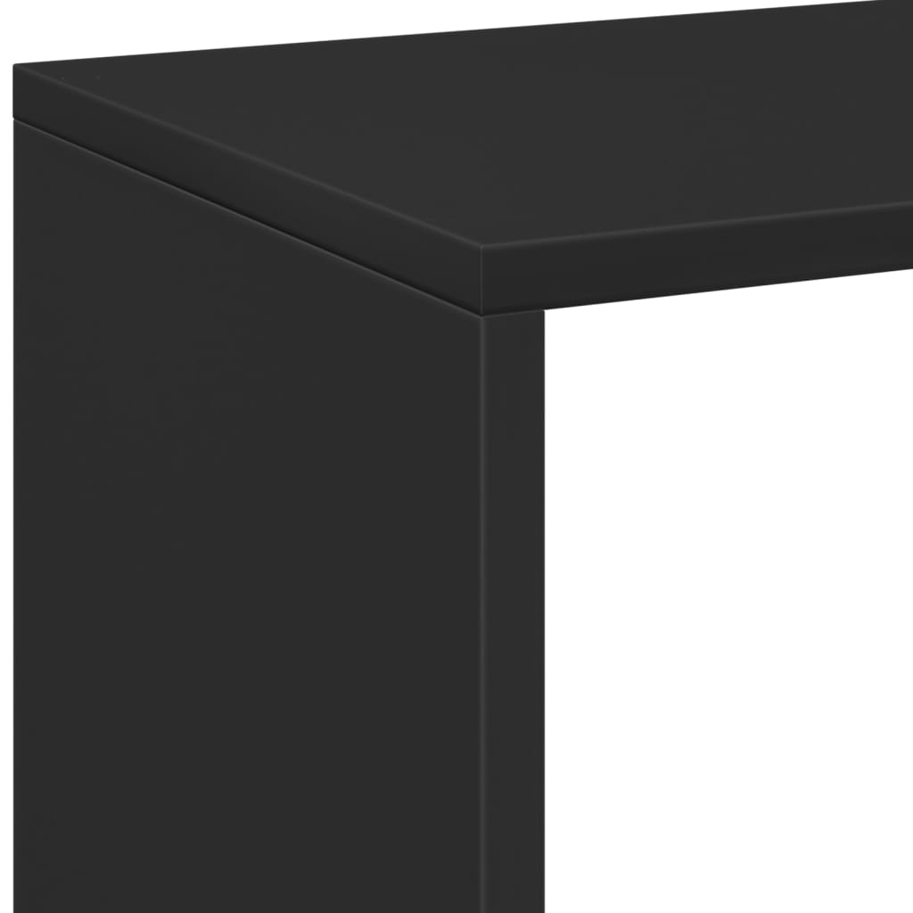 Libreria Divisorio Nera 69,5x29x103,5 cm in Truciolato 858013