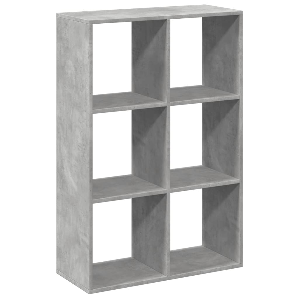 Libreria Divisorio Grigio Cemento 69,5x29x103,5cm in Truciolato 858015