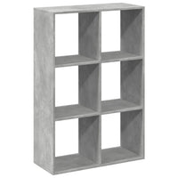 Libreria Divisorio Grigio Cemento 69,5x29x103,5cm in Truciolato 858015