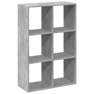 Libreria Divisorio Grigio Cemento 69,5x29x103,5cm in Truciolato 858015