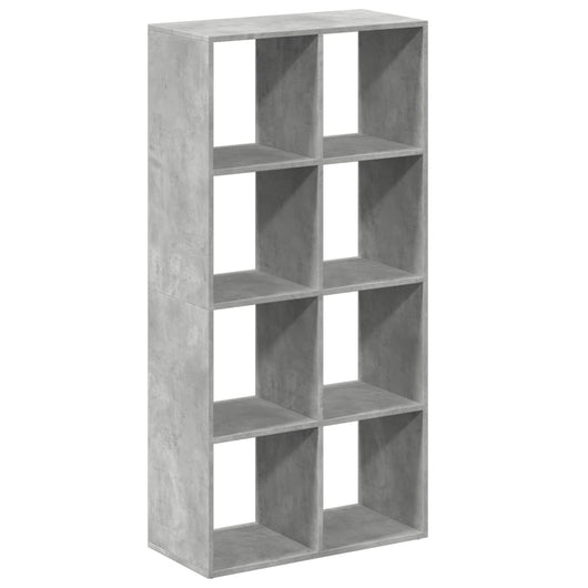 vidaXL Libreria Divisorio Grigio Cemento 69,5x29x137,5cm in Truciolato