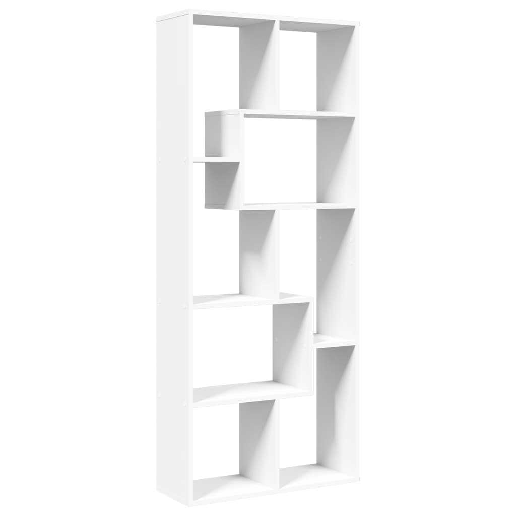 Libreria Divisorio Bianca 67x25x161,5 cm in Truciolato 858075