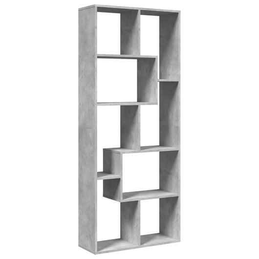 Libreria Divisorio Grigio Cemento 67x25x161,5 cm in Truciolato 858078