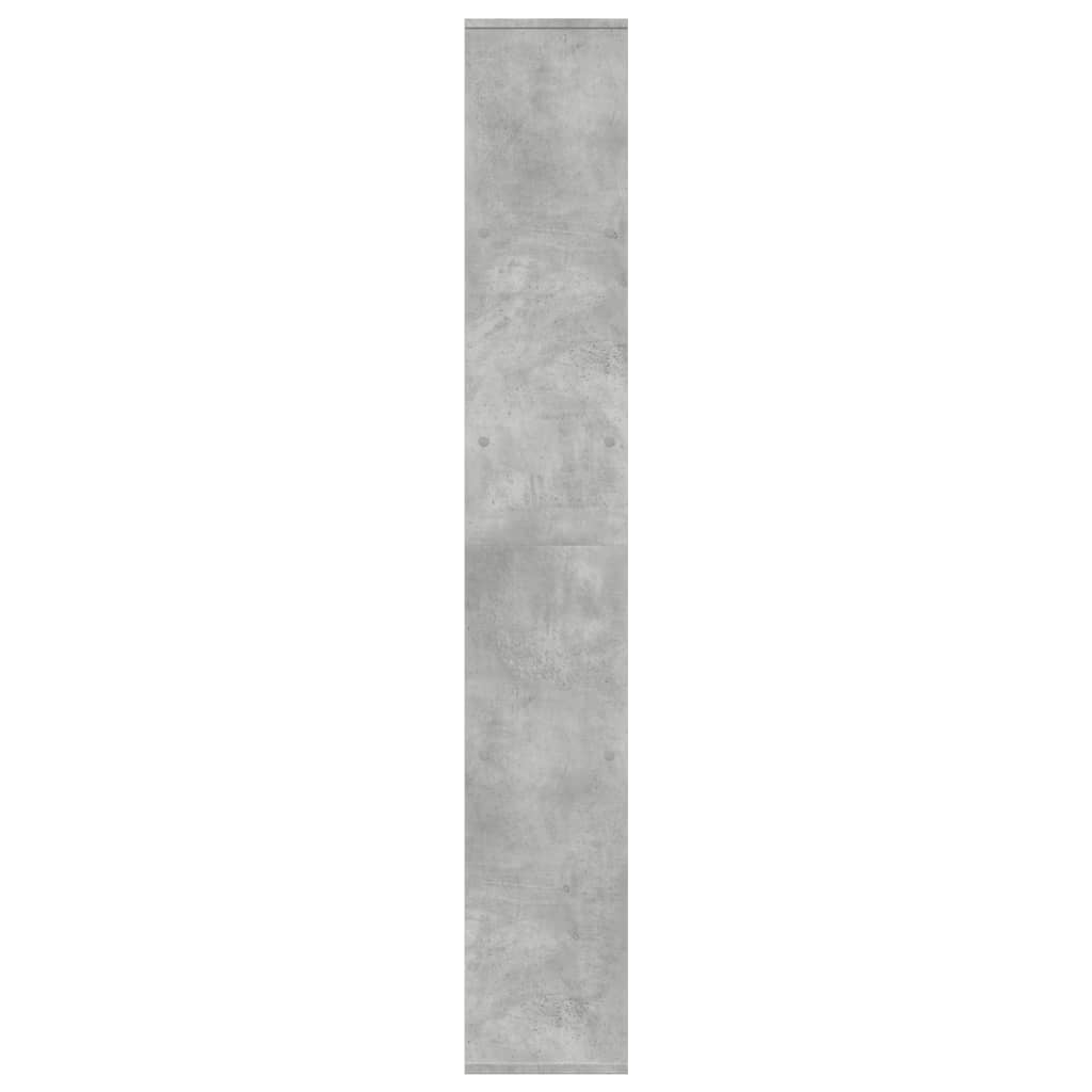 vidaXL Libreria Divisorio Grigio Cemento 67x25x161,5 cm in Truciolato