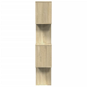 Libreria Divisorio 4 Ripiani Sonoma 70x24x129 cm in Truciolato 858104