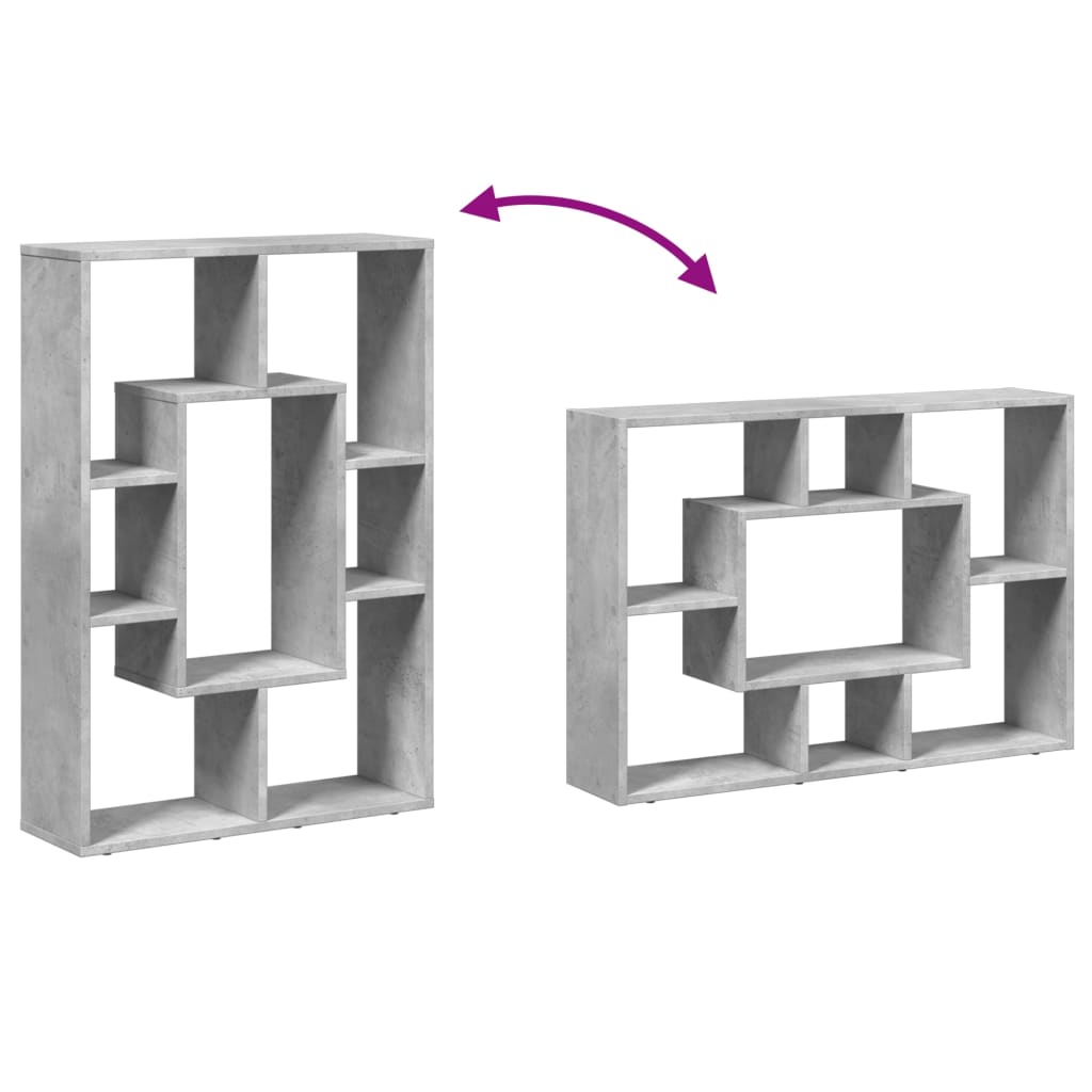 Libreria Grigio Cemento 63x20x90 cm in Truciolato 858141