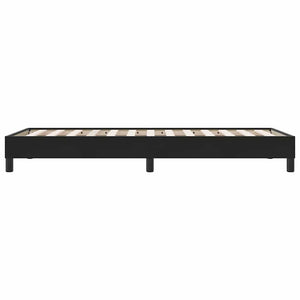 Giroletto senza Materasso-Struttura Letto Nero 80x210 cm in Velluto