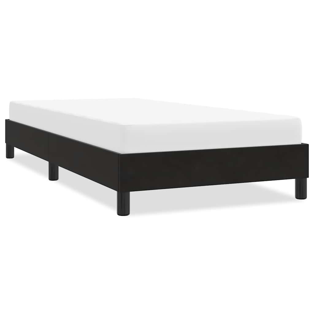 Giroletto senza Materasso-Struttura Letto Nero 80x210 cm in Velluto