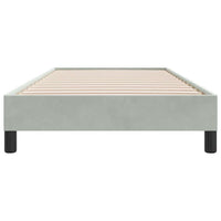 vidaXL Giroletto senza Materasso Grigio Chiaro 90x210 cm Velluto