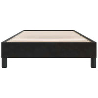 Giroletto senza Materasso-Struttura Letto Nero 90x210 cm in Velluto