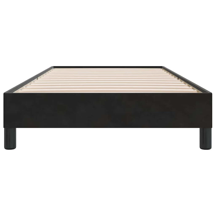 Giroletto senza Materasso-Struttura Letto Nero 90x210 cm in Velluto