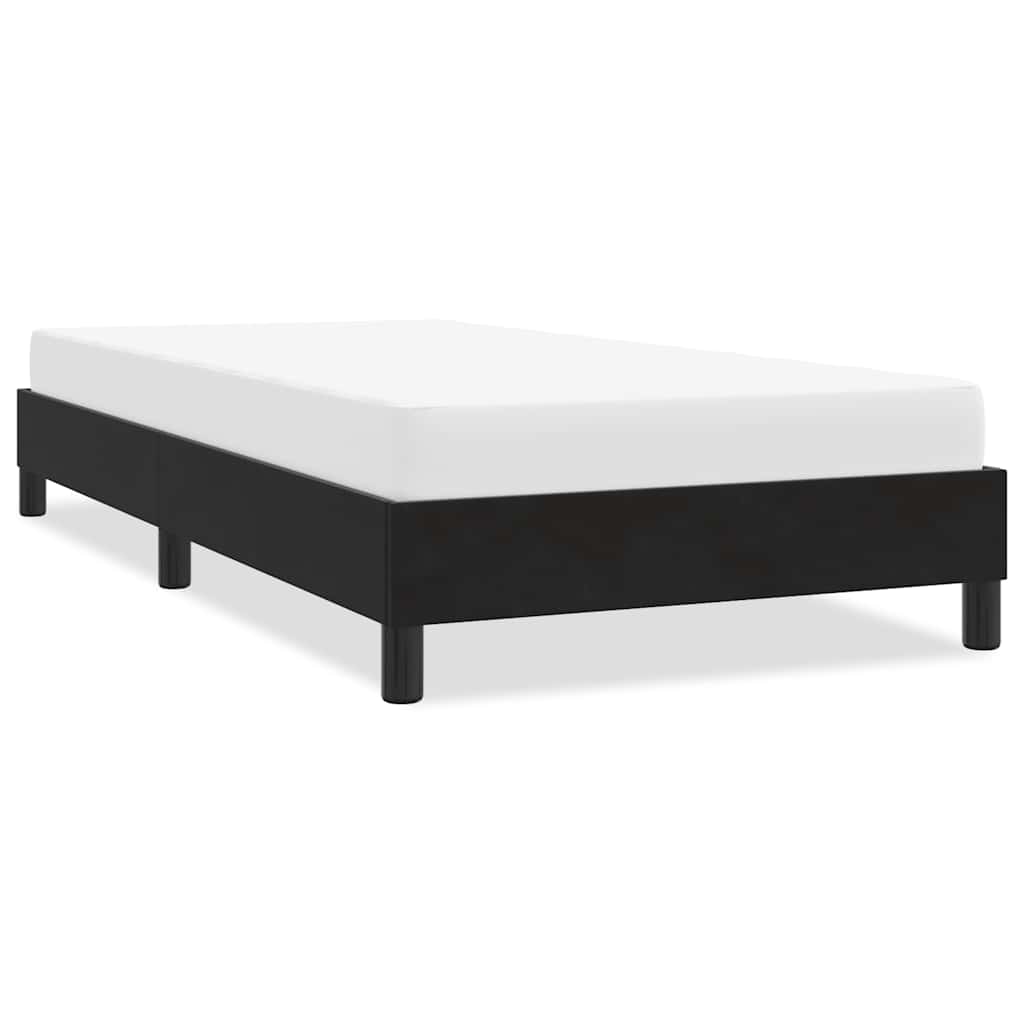 Giroletto senza Materasso-Struttura Letto Nero 90x210 cm in Velluto