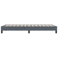 vidaXL Giroletto senza Materasso Grigio Scuro 100x210 cm Velluto