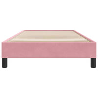 Giroletto senza Materasso-Struttura Letto Rosa 100x210 cm in Velluto