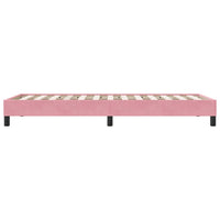 Giroletto senza Materasso-Struttura Letto Rosa 100x210 cm in Velluto