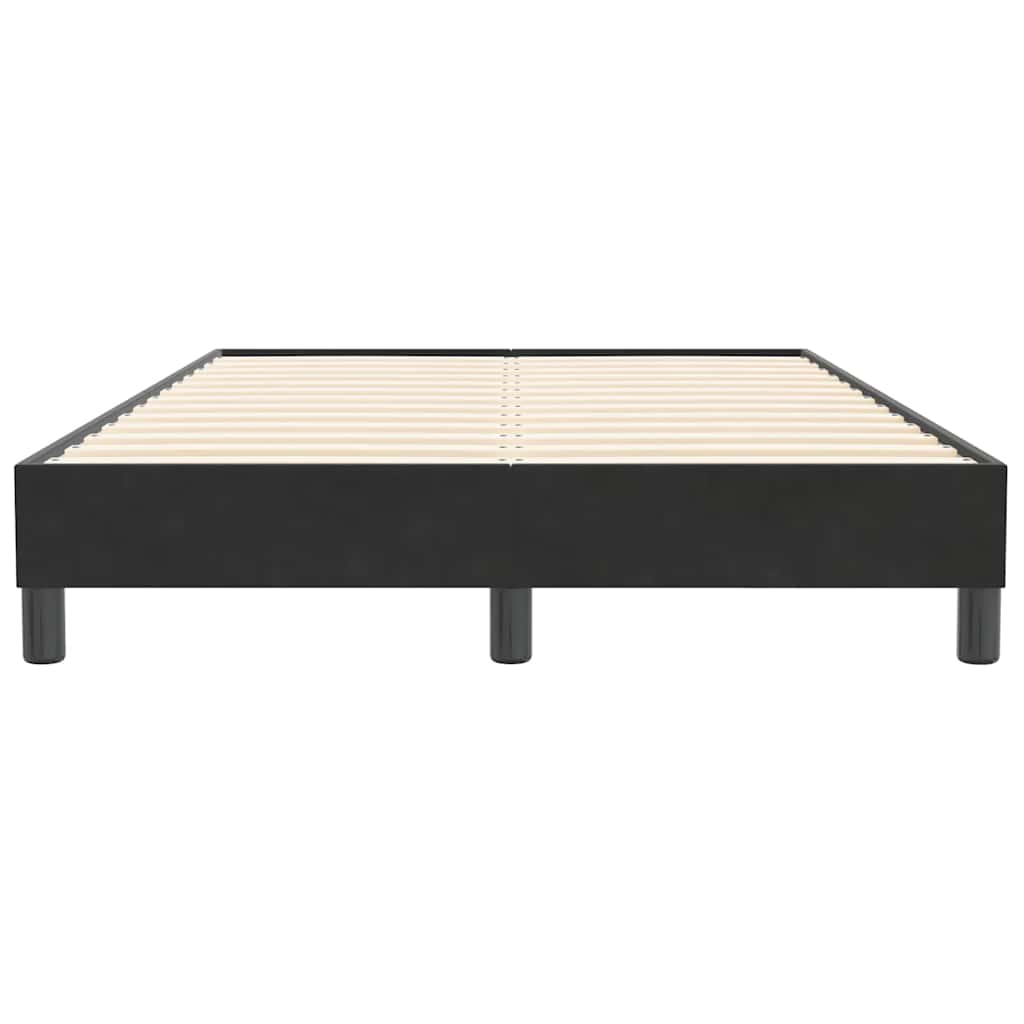vidaXL Giroletto senza Materasso Nero 120x210 cm Velluto