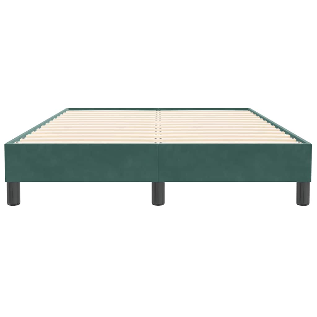 Giroletto senza Materasso-Struttura Letto Verde Scuro 120x210 cm in Velluto