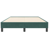 Giroletto senza Materasso-Struttura Letto Verde Scuro 120x210 cm in Velluto