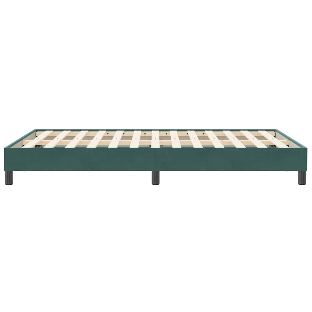Giroletto senza Materasso-Struttura Letto Verde Scuro 120x210 cm in Velluto