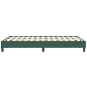 Giroletto senza Materasso-Struttura Letto Verde Scuro 120x210 cm in Velluto