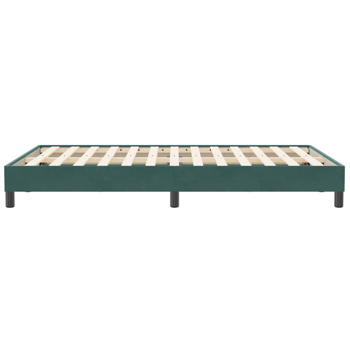 Giroletto senza Materasso-Struttura Letto Verde Scuro 120x210 cm in Velluto