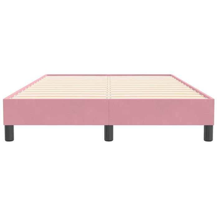 Giroletto senza Materasso-Struttura Letto Rosa 120x210 cm Velluto