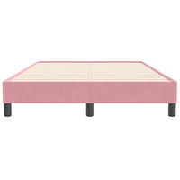 vidaXL Giroletto senza Materasso Rosa 120x210 cm Velluto