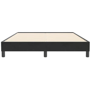 Giroletto senza Materasso-Struttura Letto Nero 140x210 cm Velluto