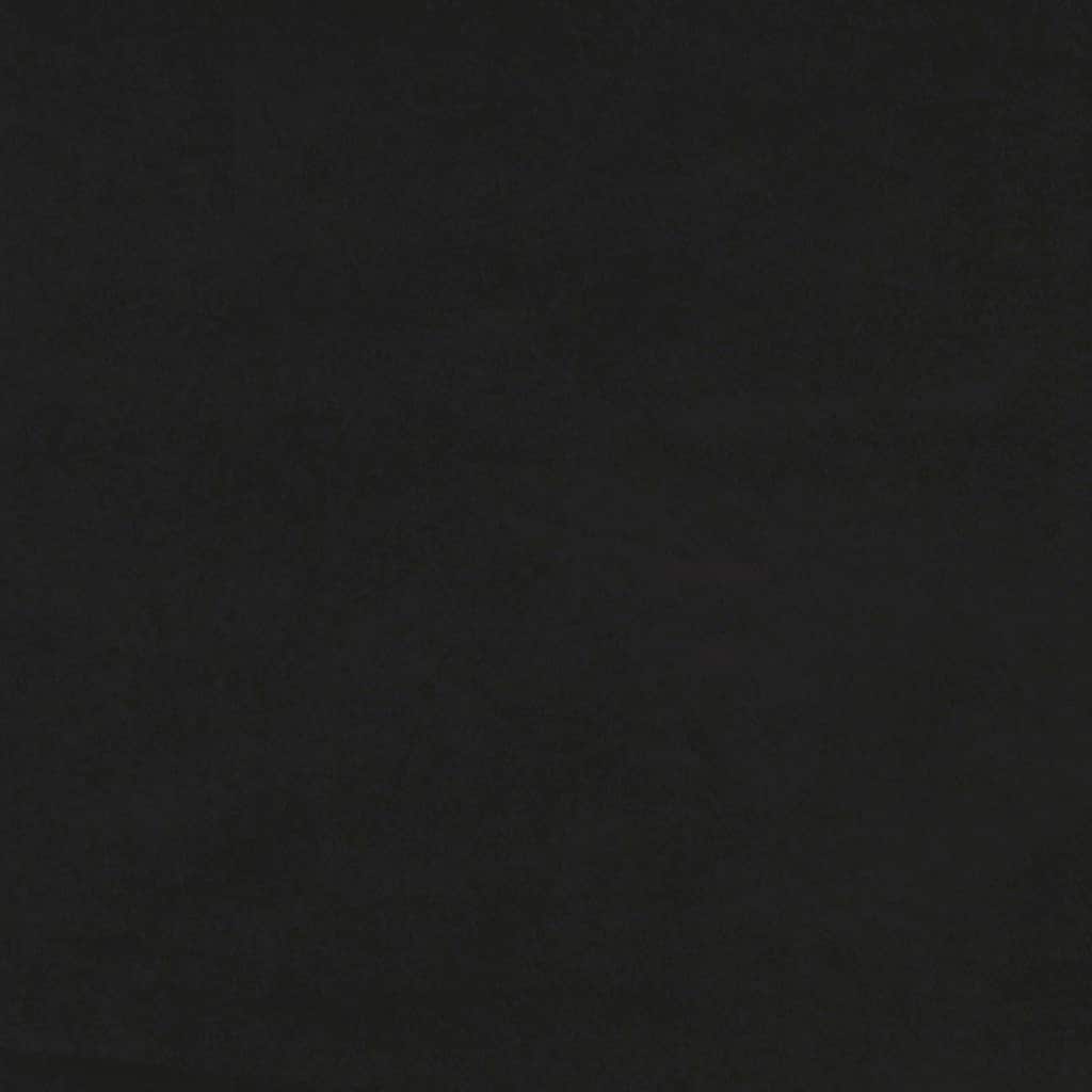 Giroletto senza Materasso-Struttura Letto Nero 140x210 cm Velluto