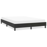 Giroletto senza Materasso-Struttura Letto Nero 140x210 cm Velluto