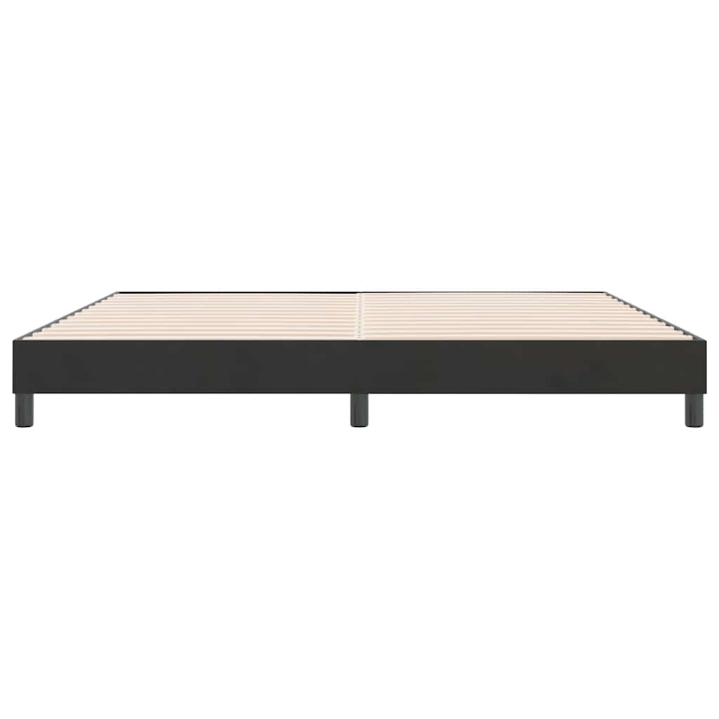 Giroletto senza Materasso-Struttura Letto Nero 180x210 cm in Velluto