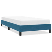 vidaXL Giroletto senza Materasso Blu Scuro 90x220 cm in Velluto