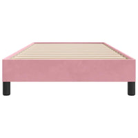 Giroletto senza Materasso-Struttura Letto Rosa 90x220 cm Velluto