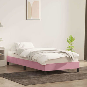 Giroletto senza Materasso Rosa 100x220 cm Velluto 4101396