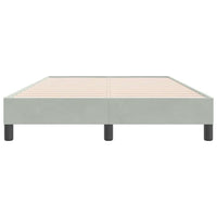 vidaXL Giroletto senza Materasso Grigio Chiaro 120x220 cm Velluto