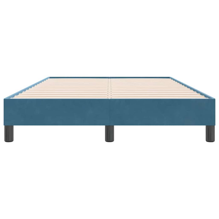 Giroletto senza Materasso-Struttura Letto Blu Scuro 120x220 cm in Velluto