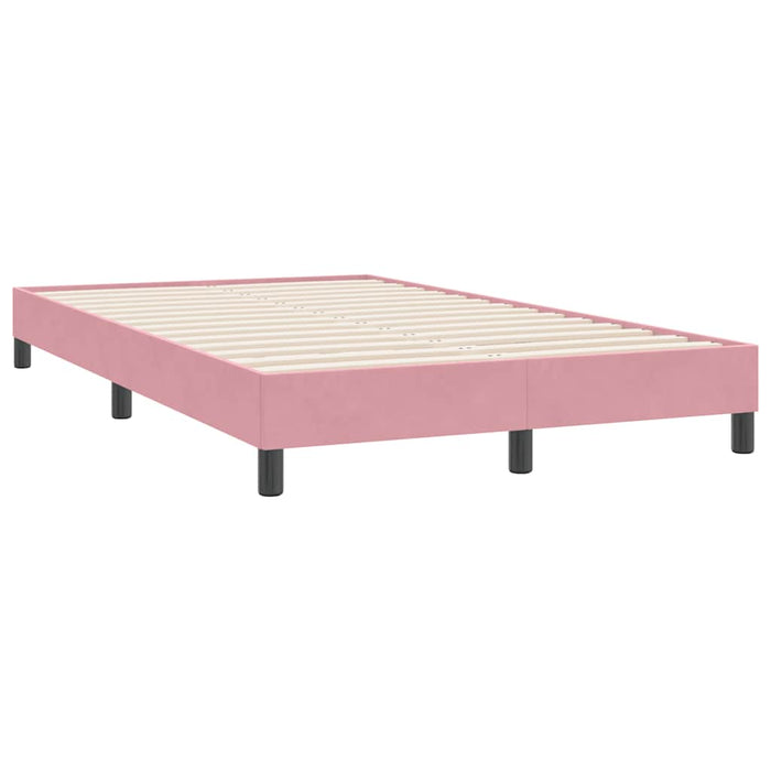 Giroletto senza Materasso-Struttura Letto Rosa 120x220 cm Velluto
