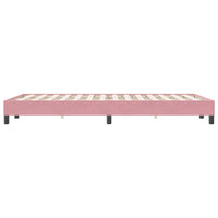 Giroletto senza Materasso-Struttura Letto Rosa 120x220 cm Velluto