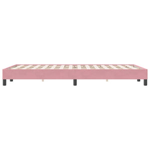 Giroletto senza Materasso-Struttura Letto Rosa 120x220 cm Velluto