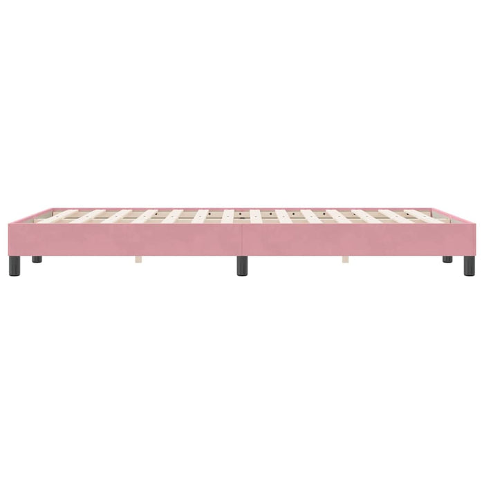 Giroletto senza Materasso-Struttura Letto Rosa 120x220 cm Velluto