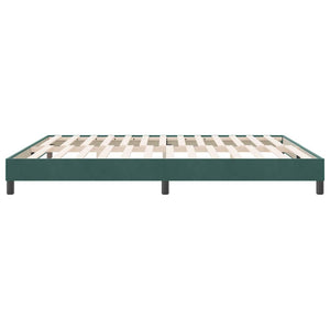 Giroletto senza Materasso-Struttura Letto Verde Scuro 180x220 cm in Velluto
