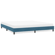 vidaXL Giroletto senza Materasso Blu Scuro 180x220 cm in Velluto