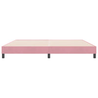Giroletto senza Materasso-Struttura Letto Rosa 180x220 cm Velluto