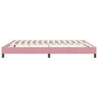Giroletto senza Materasso-Struttura Letto Rosa 180x220 cm Velluto