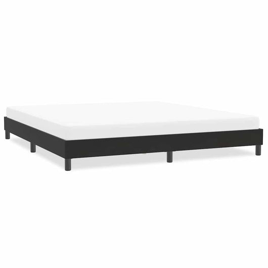Giroletto senza Materasso-Struttura Letto Nero 200x220 cm in Velluto