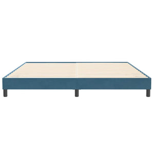 vidaXL Giroletto senza Materasso Blu Scuro 200x220 cm in Velluto