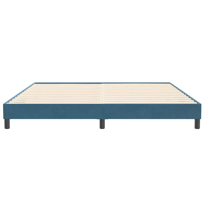 vidaXL Giroletto senza Materasso Blu Scuro 200x220 cm in Velluto
