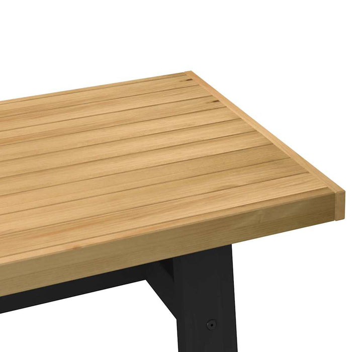 Tavolino NOAIN Gambe a Forma di A 120x60x40cm in Legno Massello 4100033