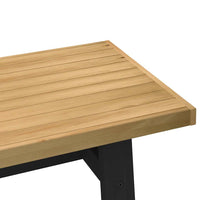 Tavolino-Tavolino da soggiorno-Tavolo NOAIN Gambe a Forma di A 120x60x40cm in Legno Massello