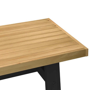 Tavolino-Tavolino da soggiorno-Tavolo NOAIN Gambe a Forma di A 120x60x40cm in Legno Massello